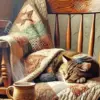 Cat Nap On Chair Diamond Painting