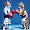 Cats Boxing Diamond Painting