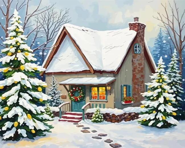 Christmas Cottage Diamond Dotz Christmas Cottage Diamond Painting
