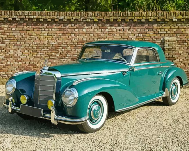 Classic Green Mercedes Diamond Dotz Classic Green Mercedes Diamond Painting
