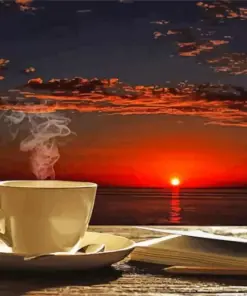 Coffee At Sunrise Diamond Painting