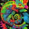 Colorful Chameleon Diamond Painting