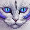 Dragon Cat Face Diamond Painting
