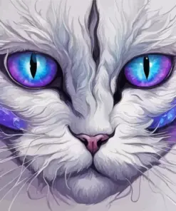 Dragon Cat Face Diamond Painting