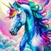 Fantasy Colorful Unicorn Diamond Painting