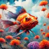 Lionhead Goldfish Diamond Painting