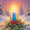Merry Christmas Candle Diamond Painting