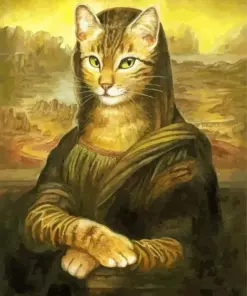 Mona Lisa Cat Art Diamond Painting