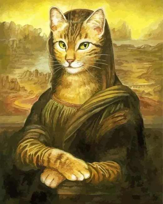 Mona Lisa Cat Art Diamond Paintings Mona Lisa Cat Art Diamond Painting