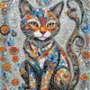 Mosaic Cat Diamond Painting