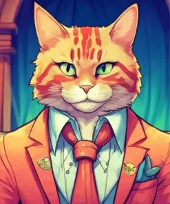 Mr Cat Diamond Painting