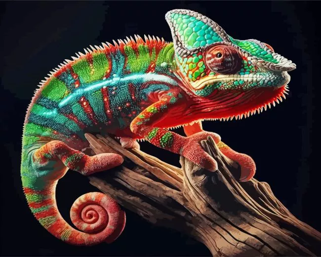 Panther chameleon Diamond Dotz Panther Chameleon Diamond Painting
