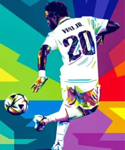 Pop Art Vinicius Jr Diamond Painting