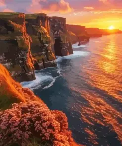 Sunset Cliffs Of Moher Diamond Painting