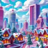 Sweet Candy City Diamond Painting