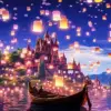Tangled Castle Lanterns Diamond Painting