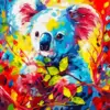 Abstract Colorful Koala Diamond Painting
