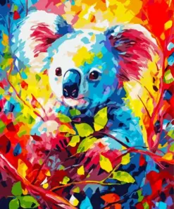Abstract Colorful Koala Diamond Painting