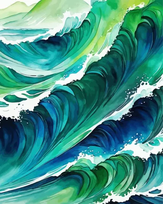 abstract seascape Diamond Paintings Abstract Seascape Diamond Painting