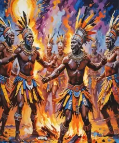 Aesthetic African Dancers Art Diamond Painting