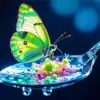 Aesthetic Butterfly On Spoon Diamond Painting