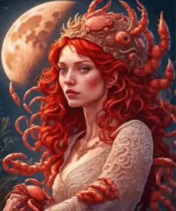 Aesthetic Goddess Of Cancer Art Diamond Painting