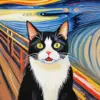 Aesthetic Scream Cat Art Diamond Painting