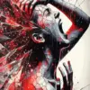 Aesthetic Screaming Out Art Diamond Painting