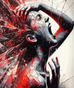 Aesthetic Screaming Out Art Diamond Painting
