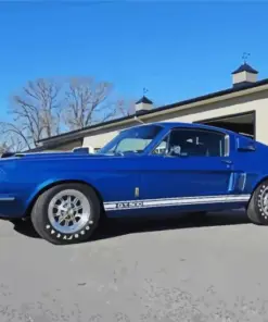 Aesthetic Shelby Mustang Blue Diamond Painting