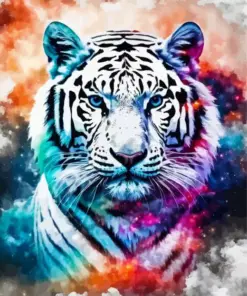 Aesthetic Space Tiger Art Diamond Painting