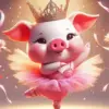 Ballet Girly Pig Diamond Painting
