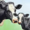 Black And White Cattle Diamond Painting