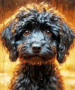 Black Cavoodle Diamond Painting