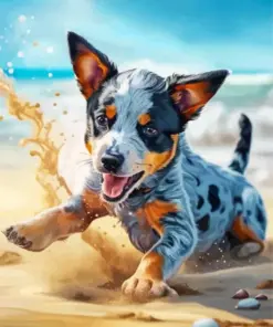 Blue Heeler Diamond Painting