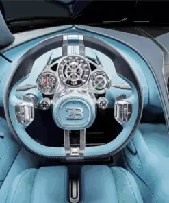 Bugatti Steering Wheel Diamond Painting