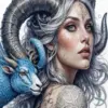 Capricorn Woman Diamond Painting