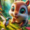 Cartoon Squirrel With Big Eyes Diamond Painting