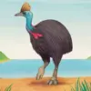 Cassowary Bird Art Diamond Painting