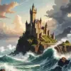 Castle By The Sea Diamond Painting