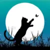 Cat And Butterfly Silhouette Diamond Painting