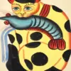 Cat Stealing Fish Art Diamond Painting