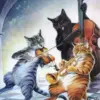 Cats Playing Instruments Diamond Painting