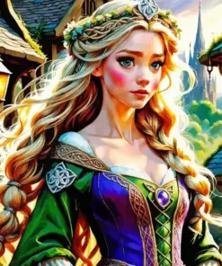 Celtic Princess Art Diamond Painting