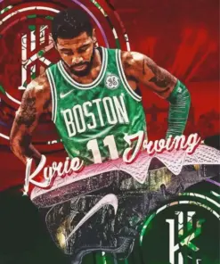 Celtics Kyrie Irving Diamond Painting