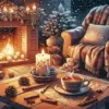 Chair By Fireplace Diamond Painting