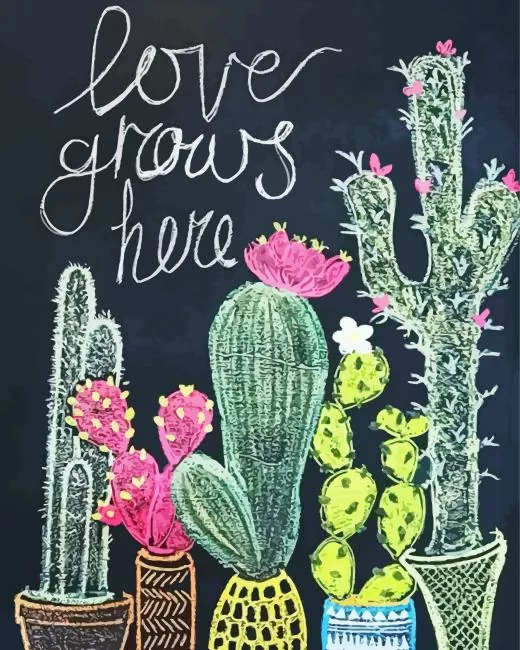 chalk cactus Diamond Dotz Chalk Cactus Diamond Painting
