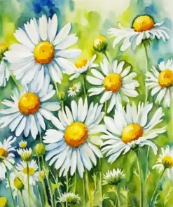 Chamomile Flowers Diamond Painting