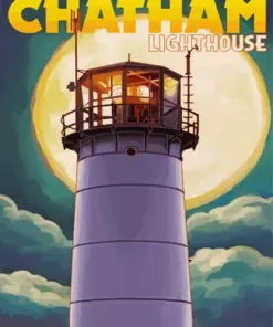 Chatham Lighthouse Poster Diamond Painting