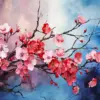 Cherry Blossom Branch Diamond Painting